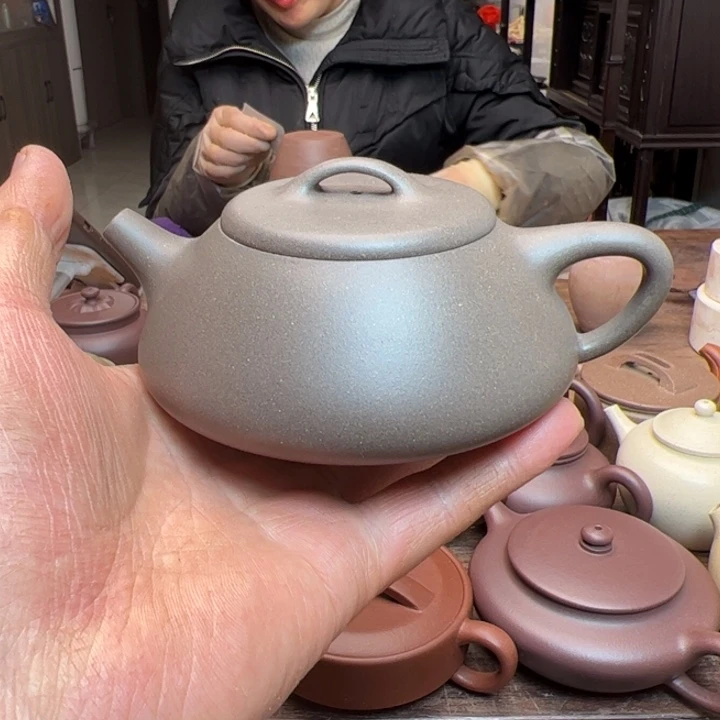 段泥茶壶清灰段泥半手精工制作纳瓢230c c