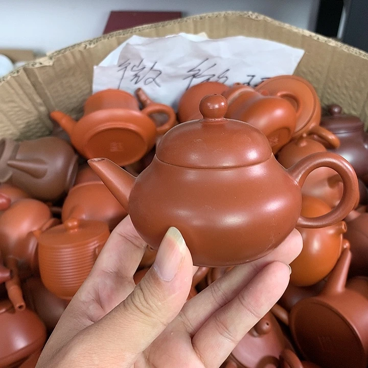 紫砂茶壶原矿朱泥茶壶茶具家用120