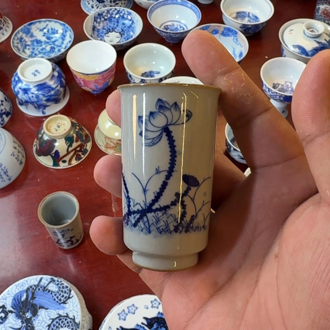 洪***造杯子景德镇全手工手绘陶瓷