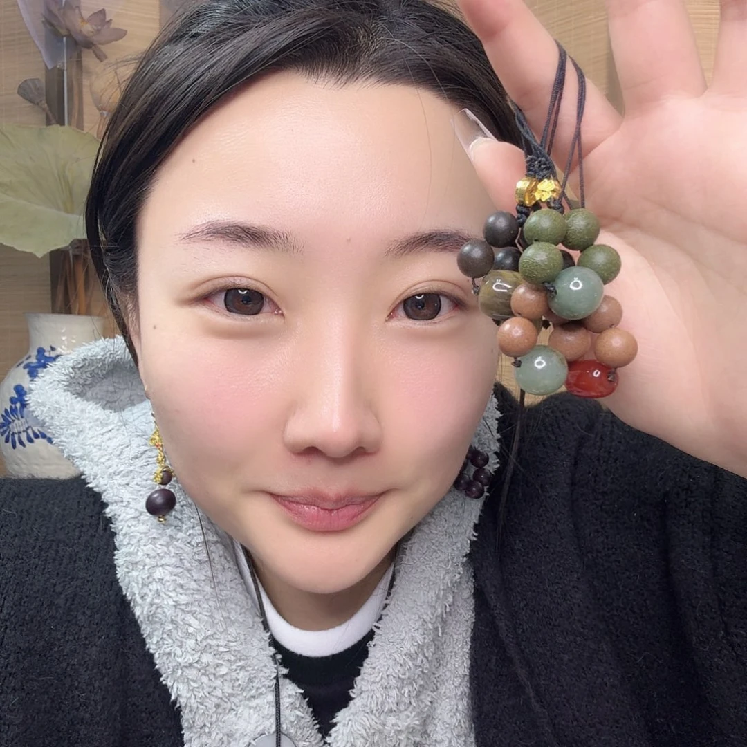 用***活珠串包挂定制猫爪