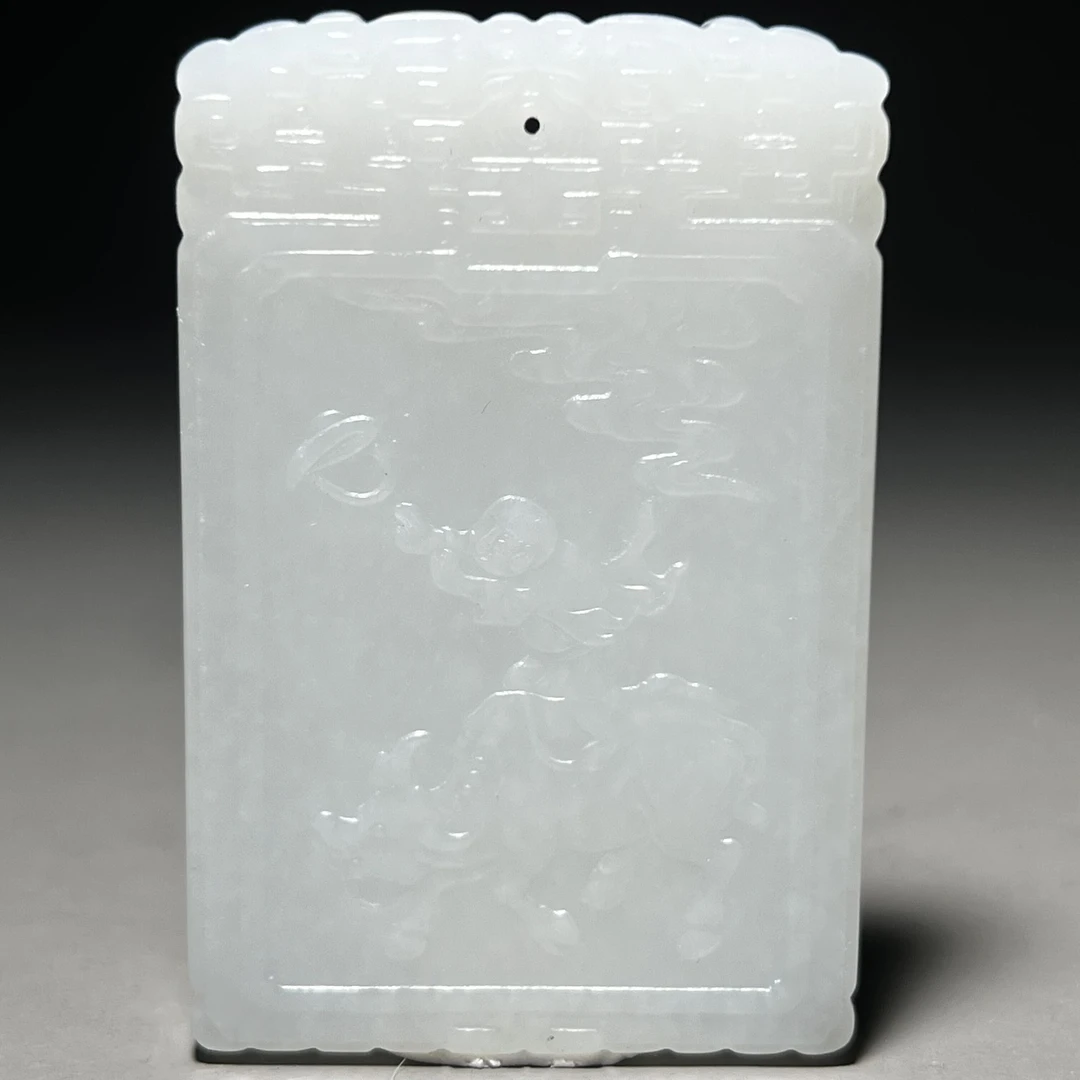 清代童子牧牛文玩牌/FFZX.2908978/集萃斋