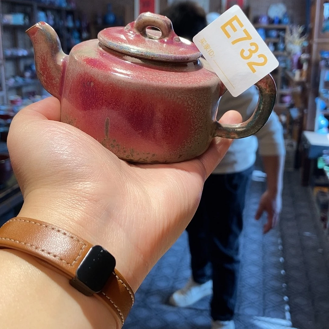 瓷片钧瓷茶壶茶具
