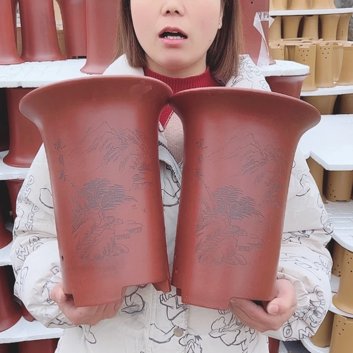 紫砂花盆宜兴紫砂花盆