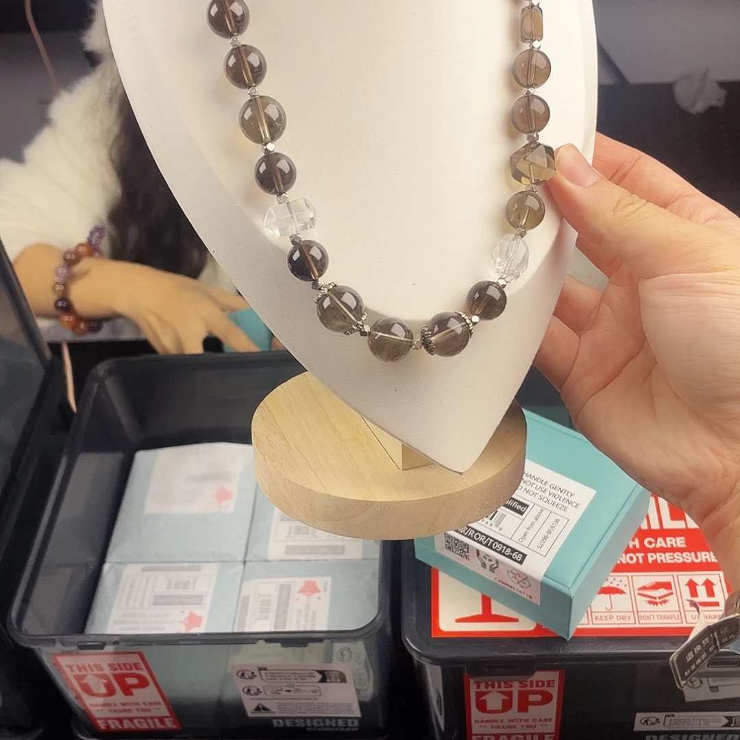 银S925镀金镶嵌水晶手串