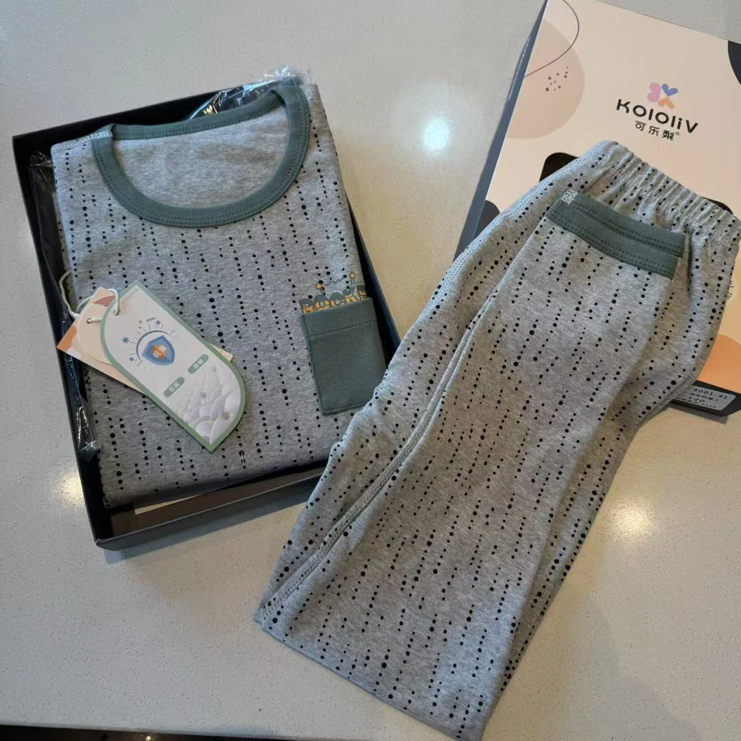 泡妈童装  2024秋季儿童男童女童冬季家居服9001-41