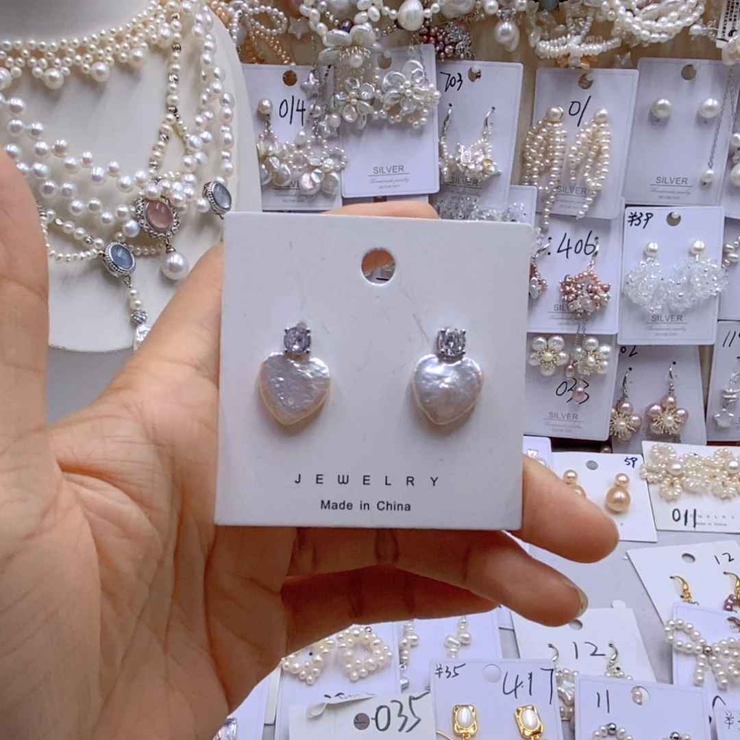 淡水珍珠银S925镶嵌颈饰