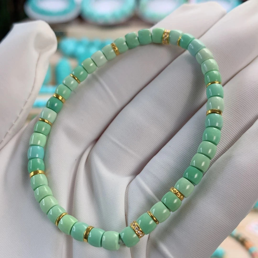 绿松石挂件足金镶嵌