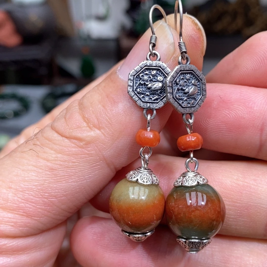 翡翠手链银S925镶嵌漂亮美眉