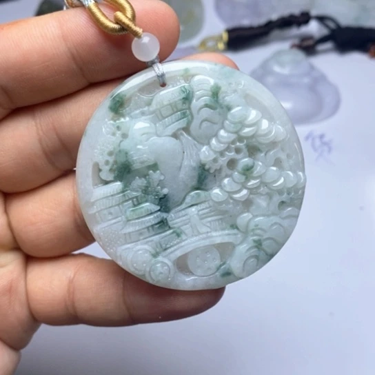 颈饰未镶嵌翡翠翡翠