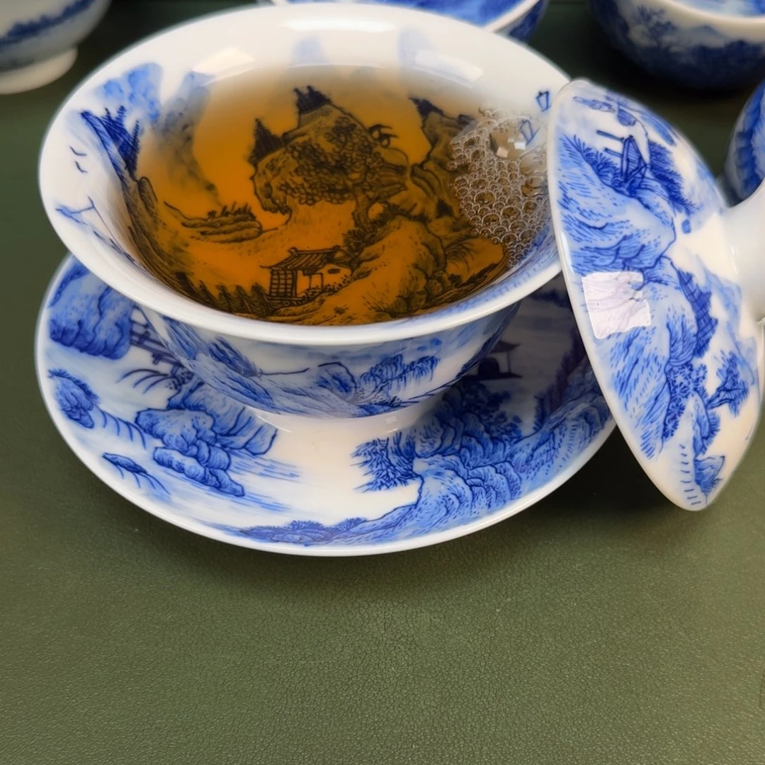 陶景德镇纯手绘茶具圆圆227