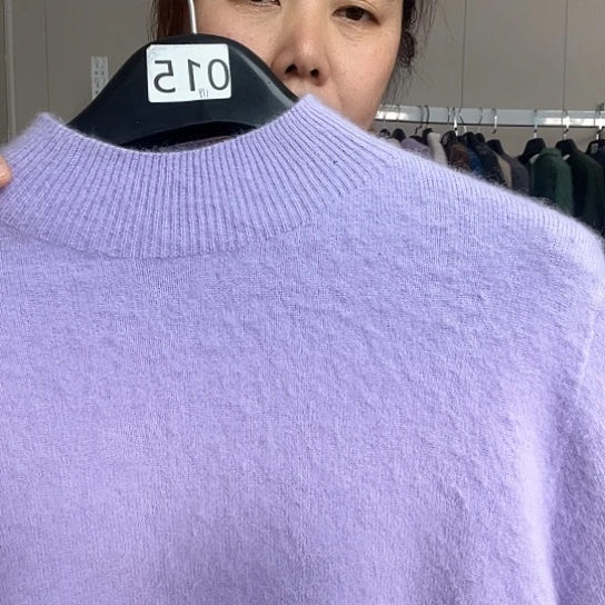 16紫色堆堆领胸围100