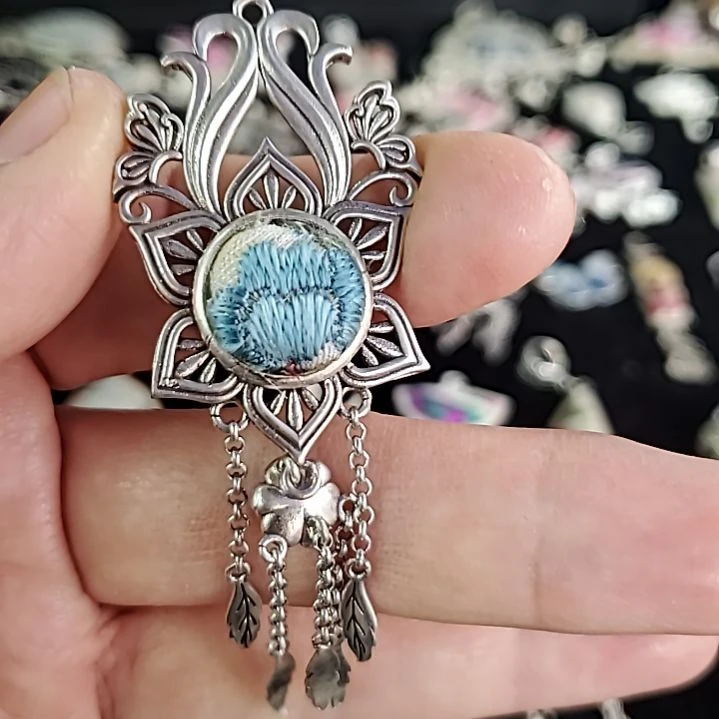 合金民族风服饰小项链