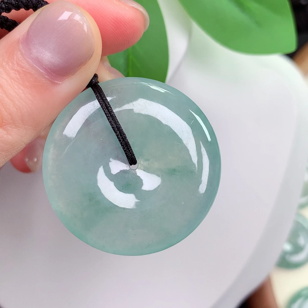 颈饰未镶嵌翡翠48，35.8-5.9mm