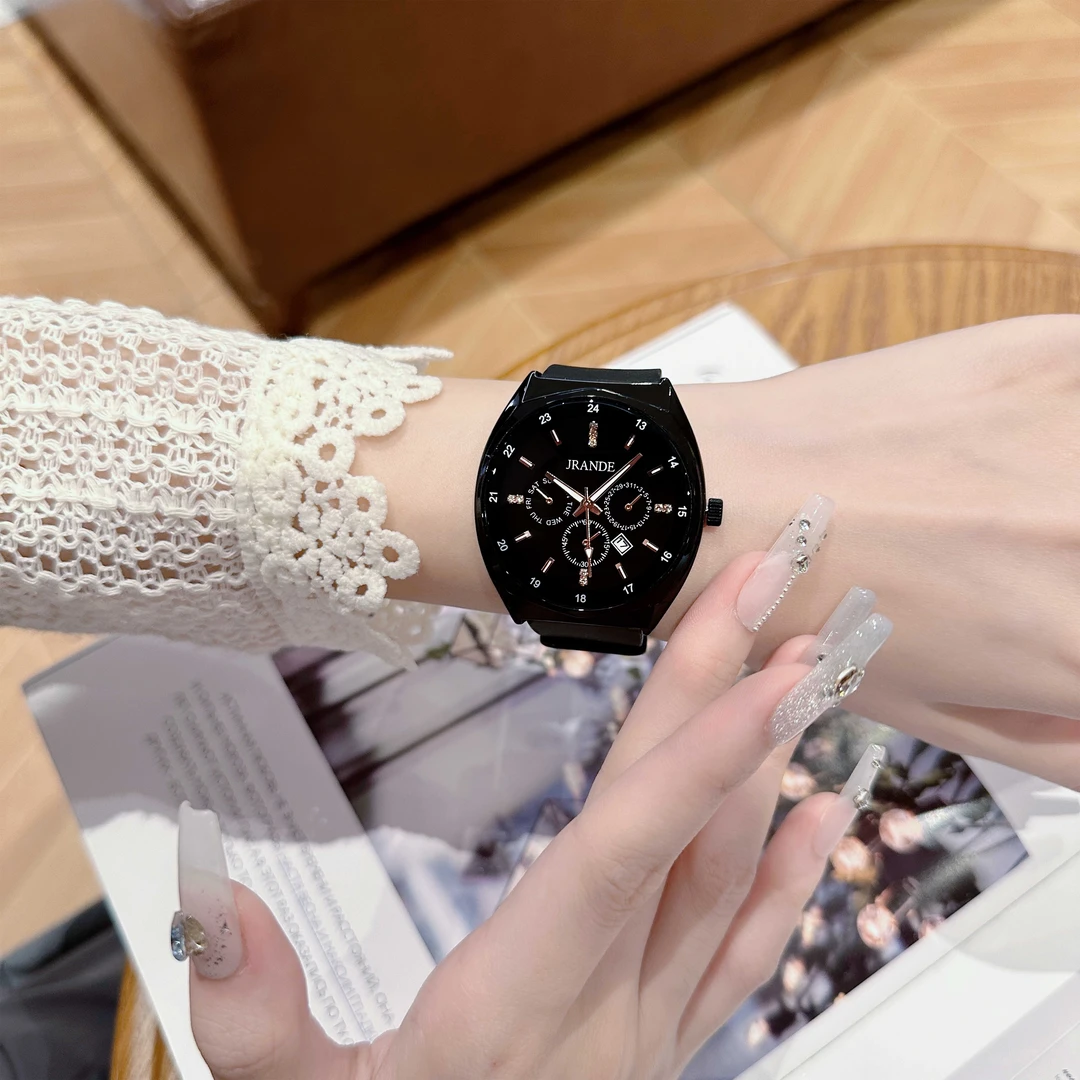 【升级高配版】男女同款情侣手表防水日历气质时尚百搭潮流腕表