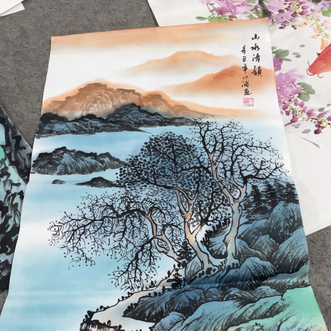 国画国画作品画心一张