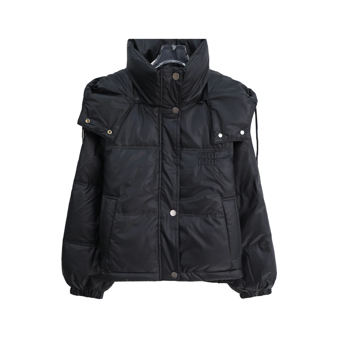 冬季新款宽松加厚连帽保暖短款羽绒服外套U65