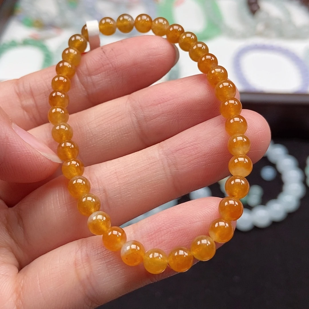 翡翠未镶嵌手串卡5