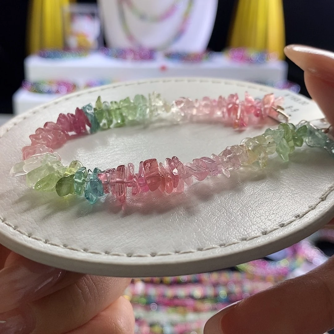 未镶嵌手链碧玺碎碎冰