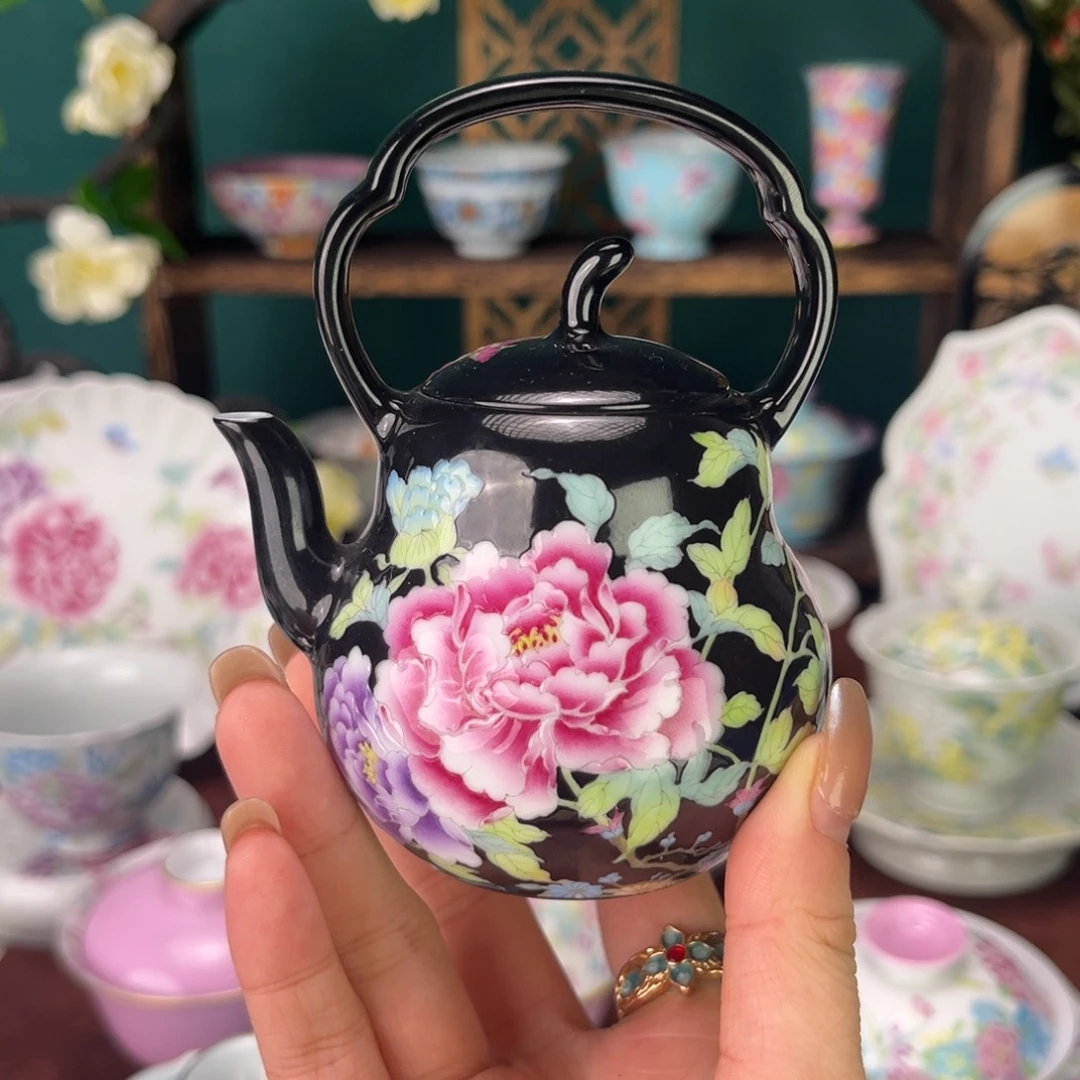 摆件陶景德镇陶瓷手绘茶杯
