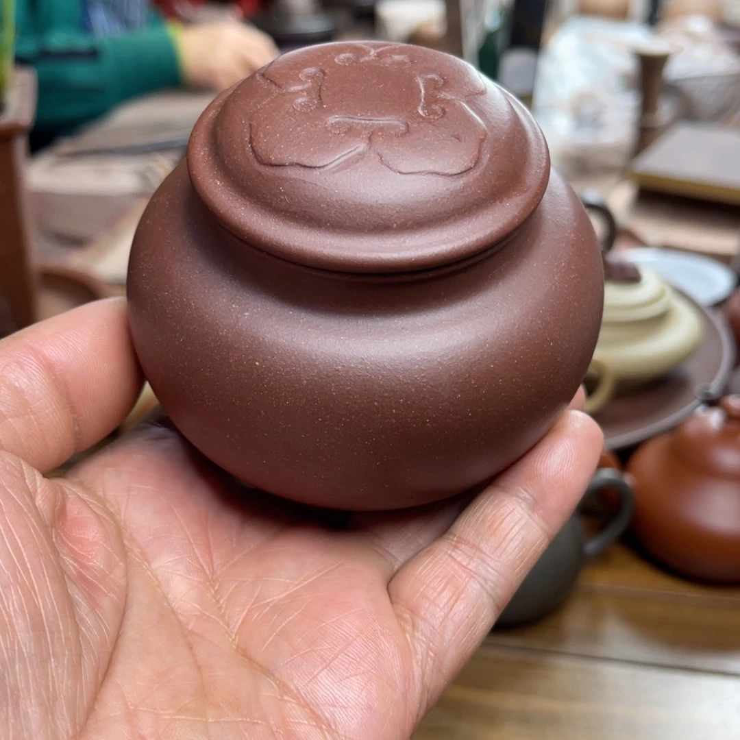 紫砂茶叶罐孙*紫论作品
