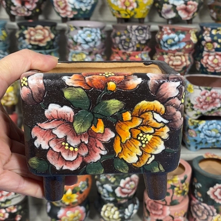 景德镇精品暮年花盆