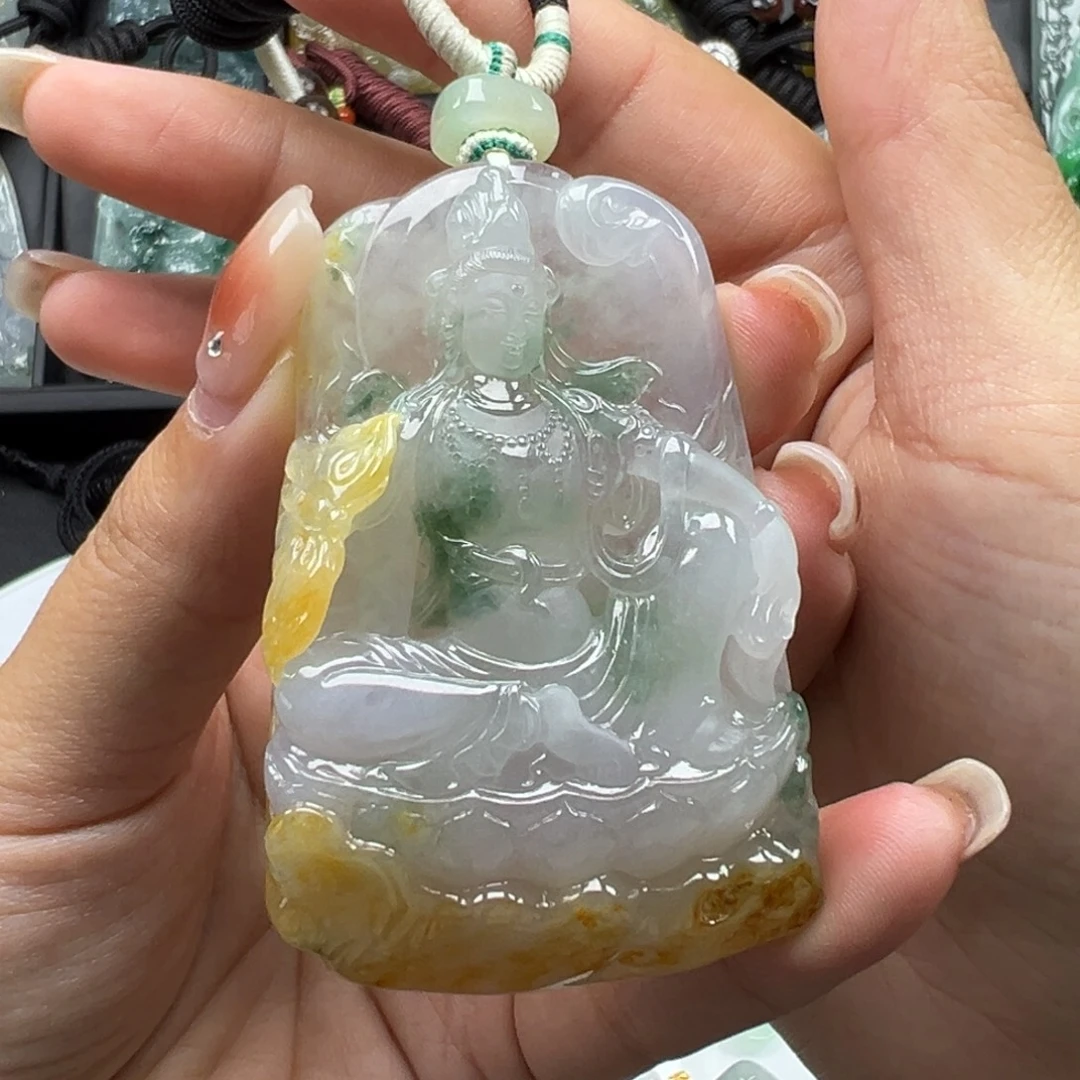 岁***月翡翠未镶嵌颈饰观音