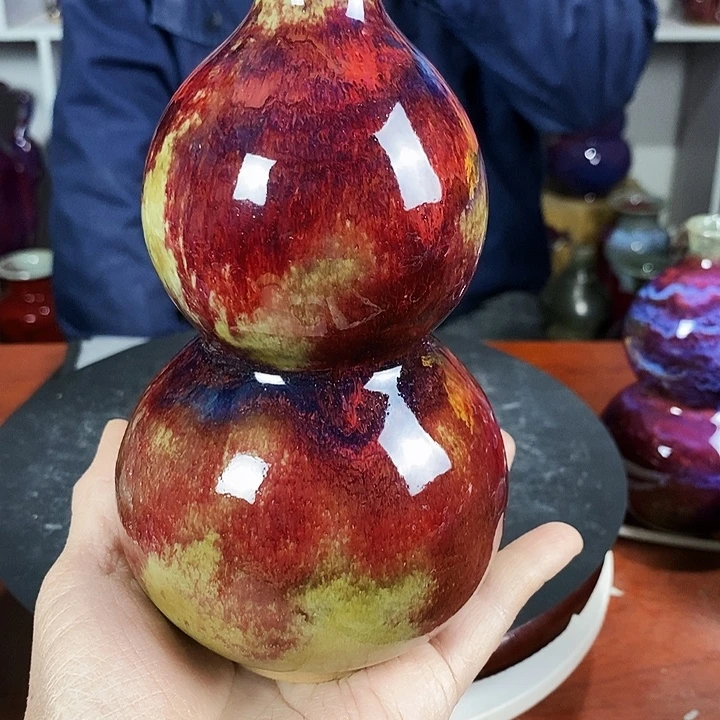 尚峰钧窑作品葫芦瓶