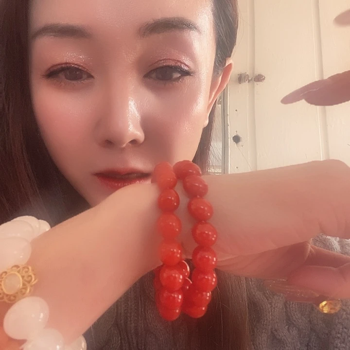 石英质玉（黄龙玉）手链未镶嵌