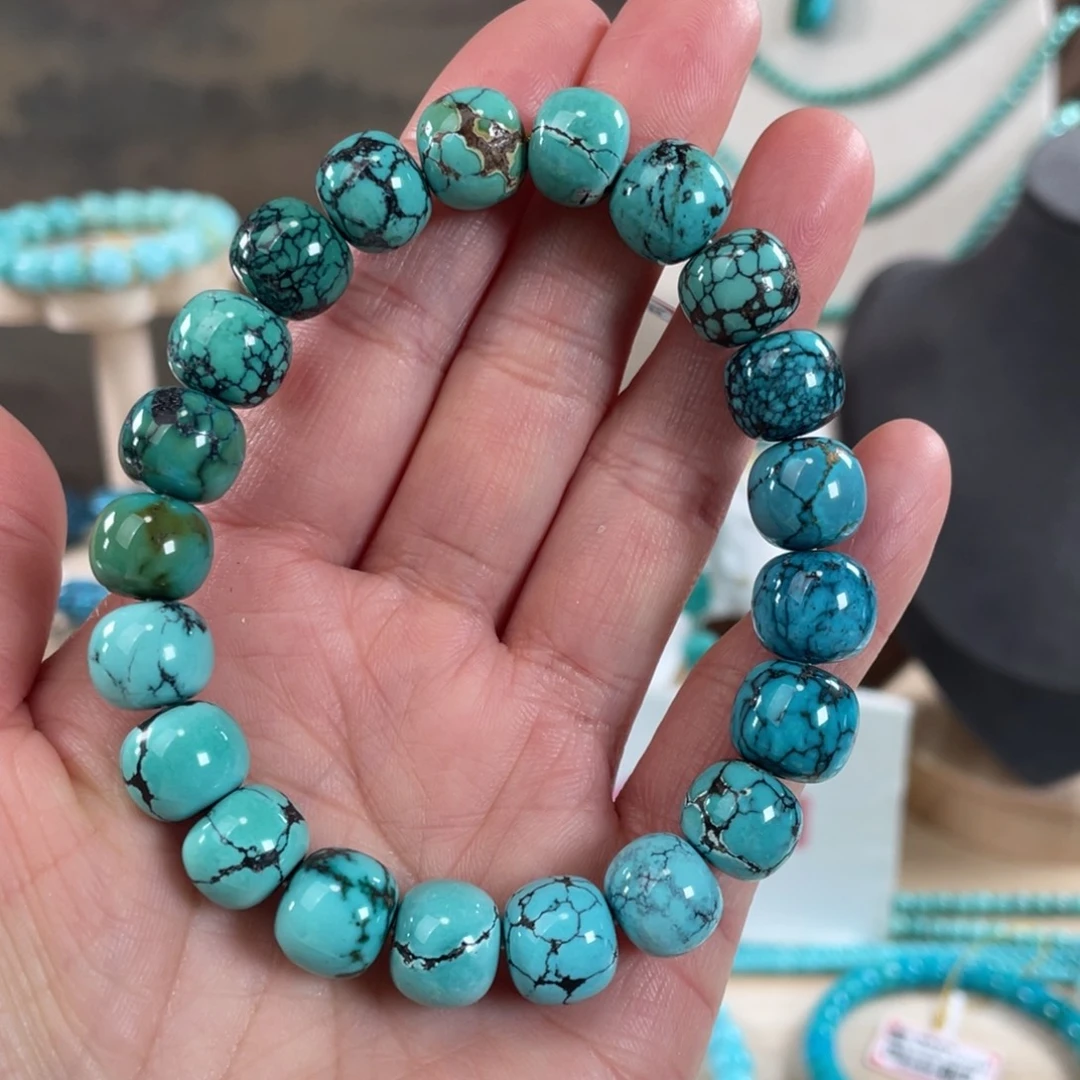 绿松石未镶嵌套链10+精品老型手串