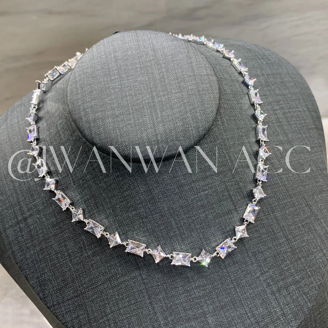 铜合金锆石项链 碎泪星河.施华多冰晶轻奢百搭项链08MY2613LY