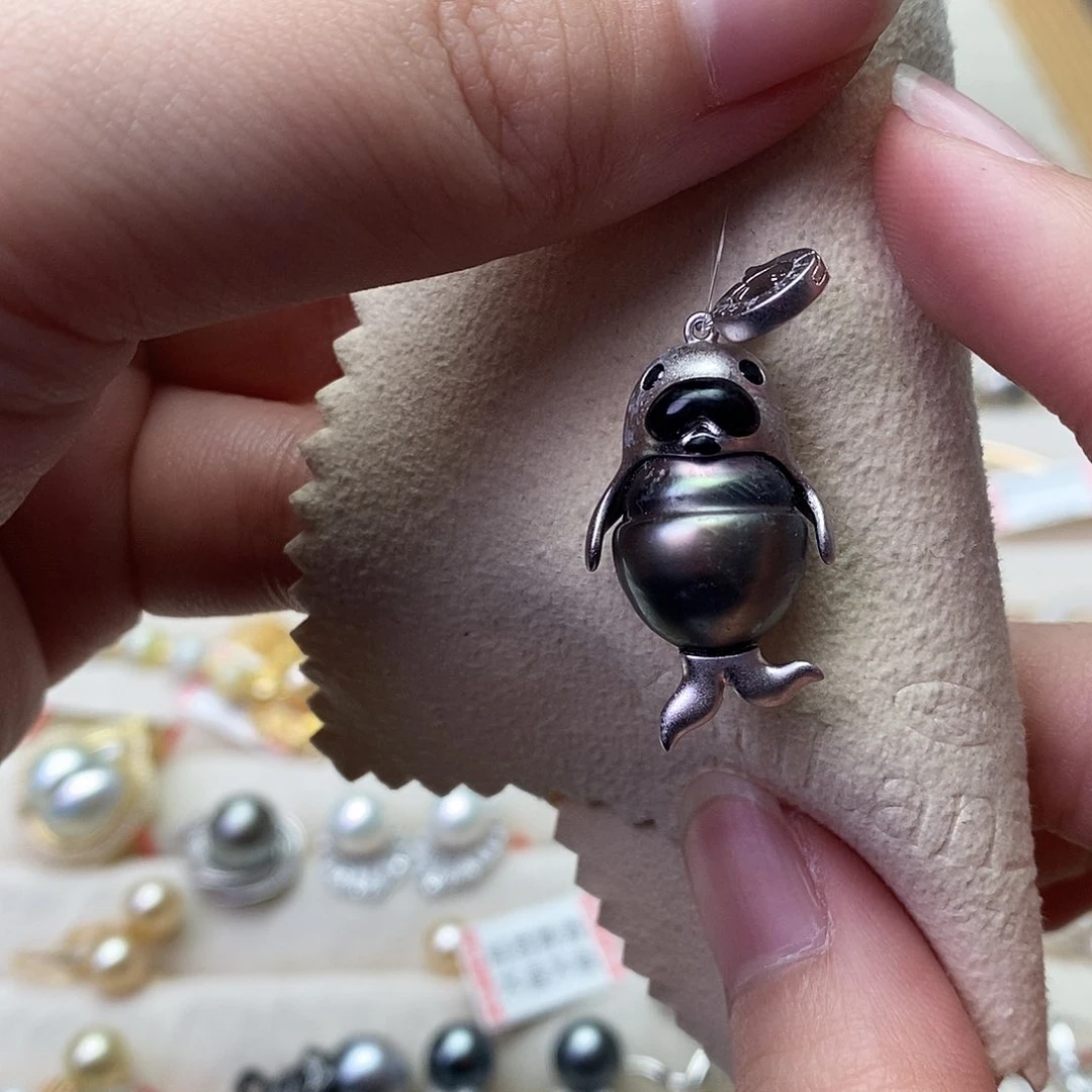 海水珍珠颈饰银S925镶嵌