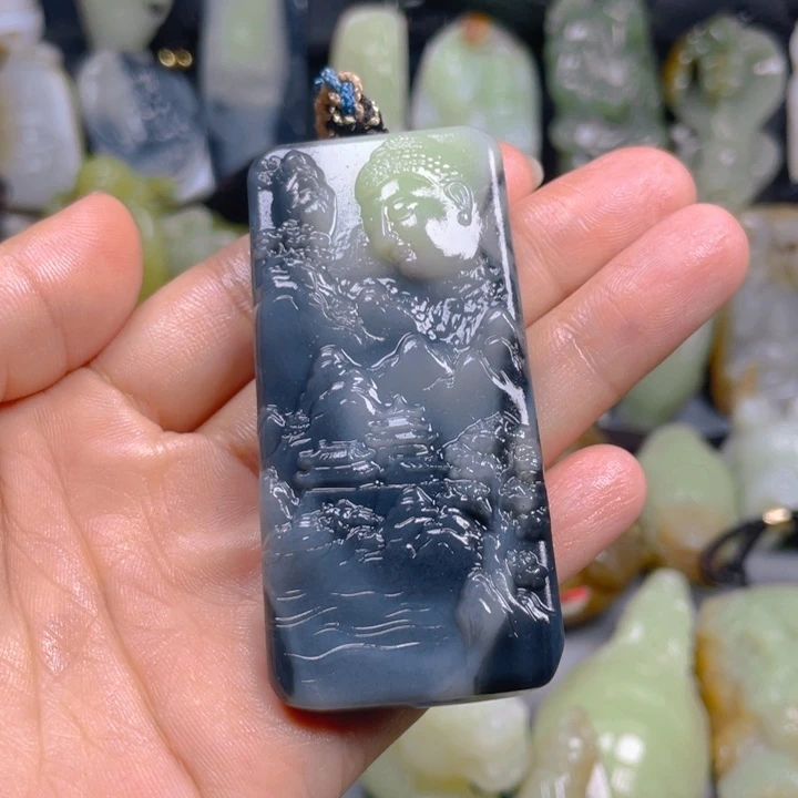 和田玉未镶嵌挂件