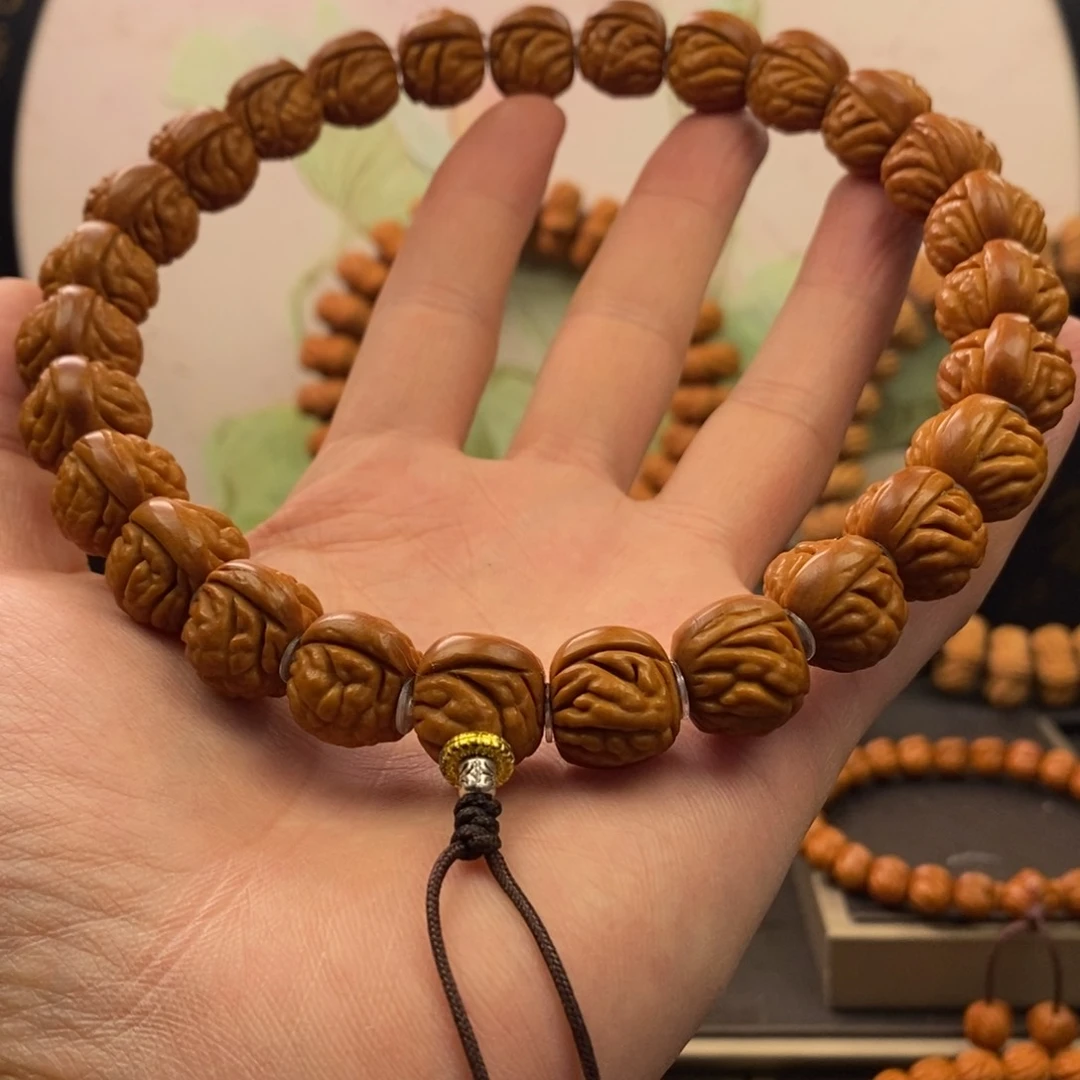 桃核手串白*炮17网红大肠