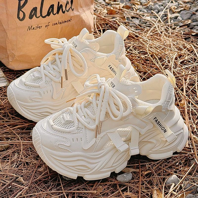 安踏感统【关晓彤同款】老爹鞋女款软底不累脚2025新款爆款夏