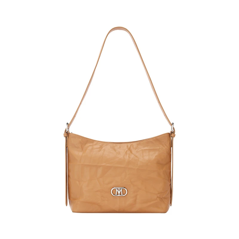 欧美风轻奢风公主风单根单肩包纯色单肩手拎包防水