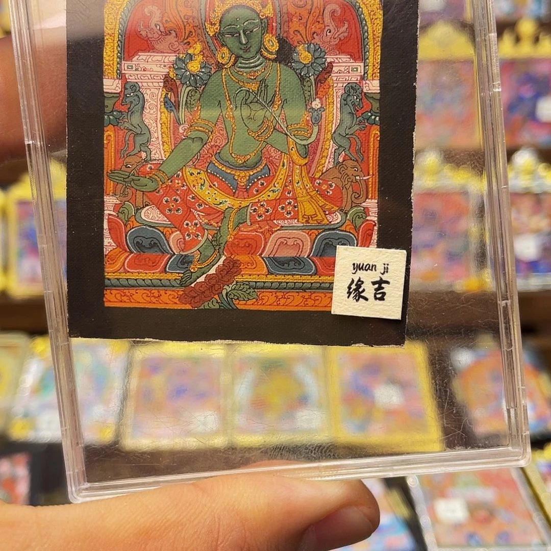 吊坠齐乌岗巴壁画绿度母