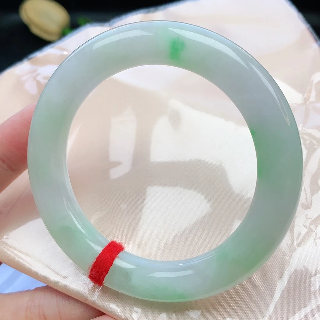翡翠手镯未镶嵌57圆条880763
