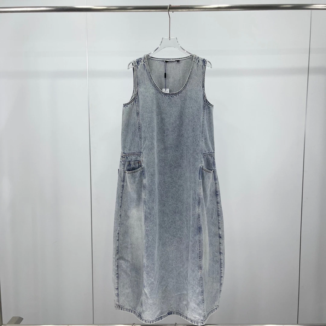 艾家2025 新款 韩版时尚韩版牛仔连衣裙9002