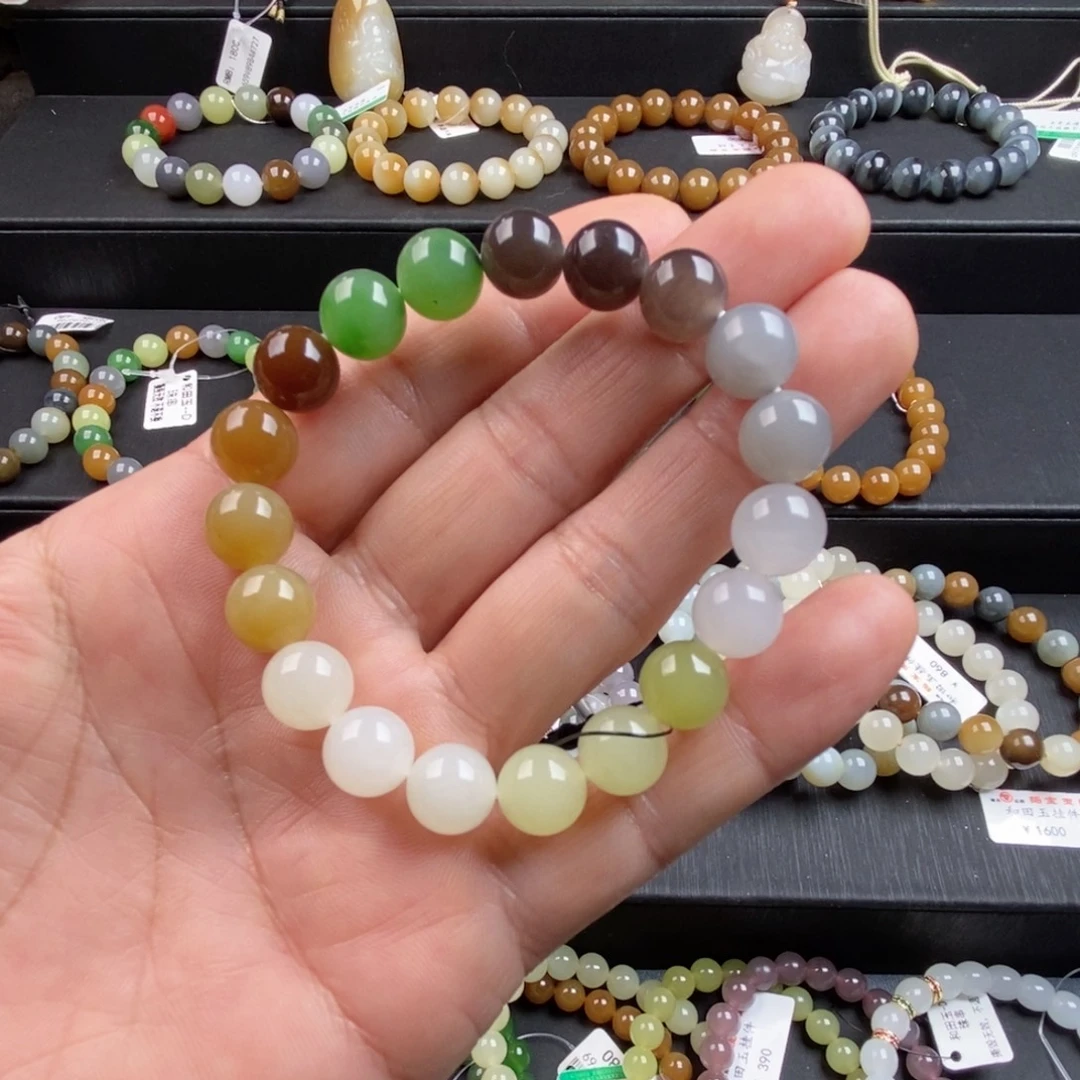 和田玉未镶嵌手链