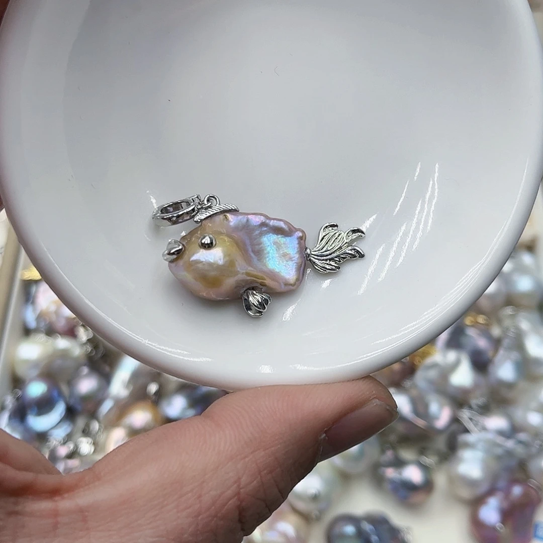 淡水珍珠吊坠(不含链)未镶嵌美***囧20