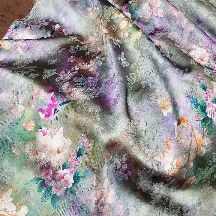 【闪购商品】21%(含)-40%(含)混纺香云纱1.5米