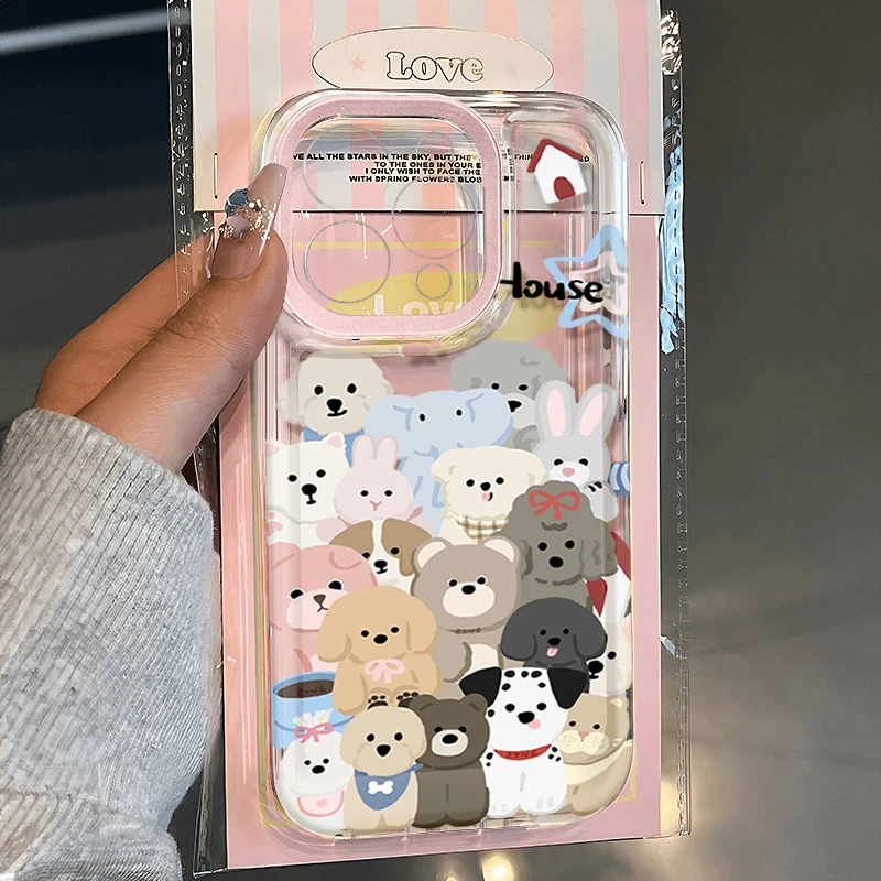 可爱小动物适用苹果16 15手机壳iPhone13promax防摔14 12男女软11