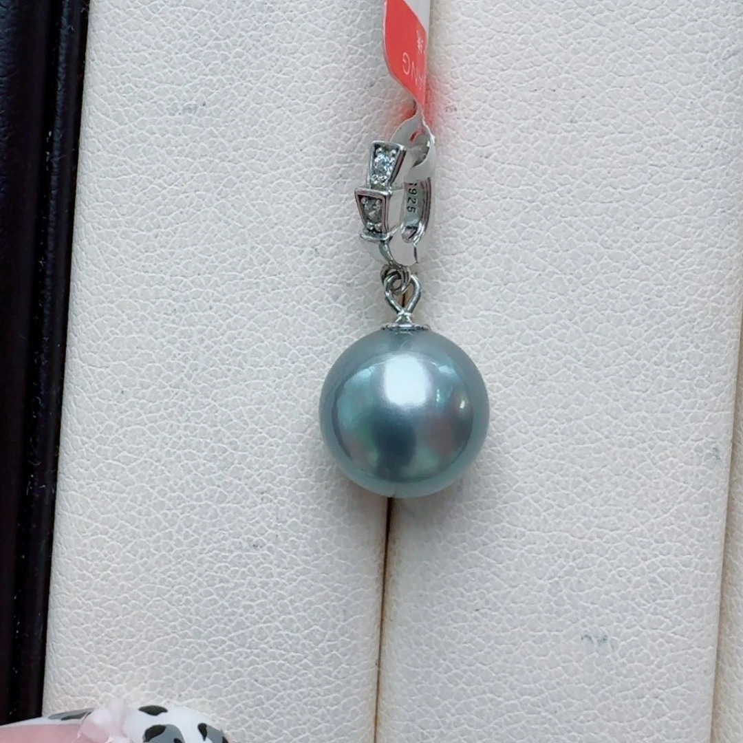 海水珍珠银S925镶嵌颈饰@@hf008