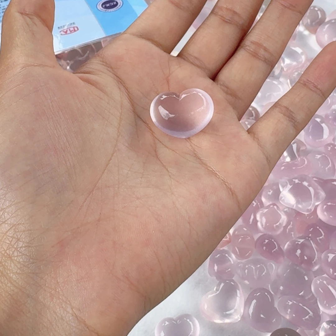 紫马粉爱心做手链