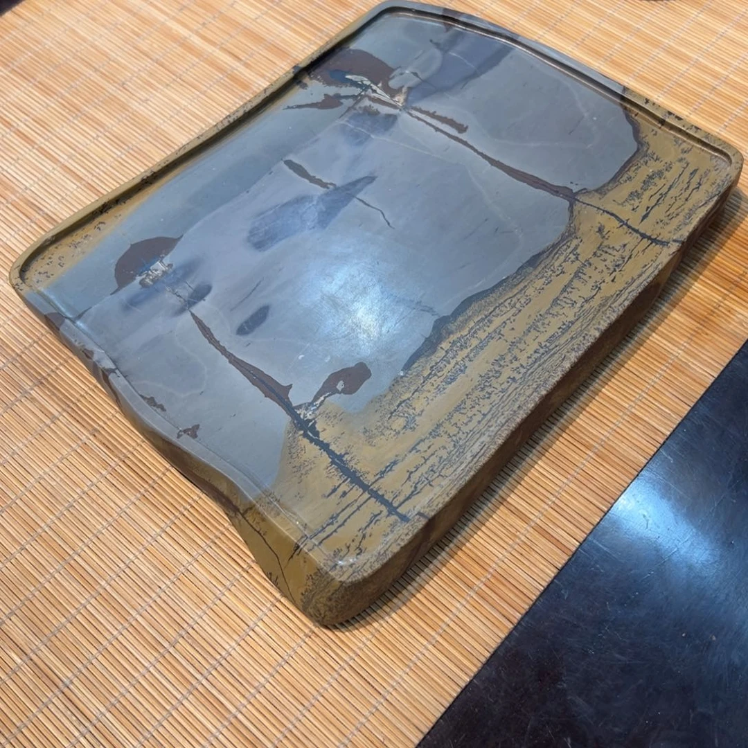 天然国画石原石壶承20*14
