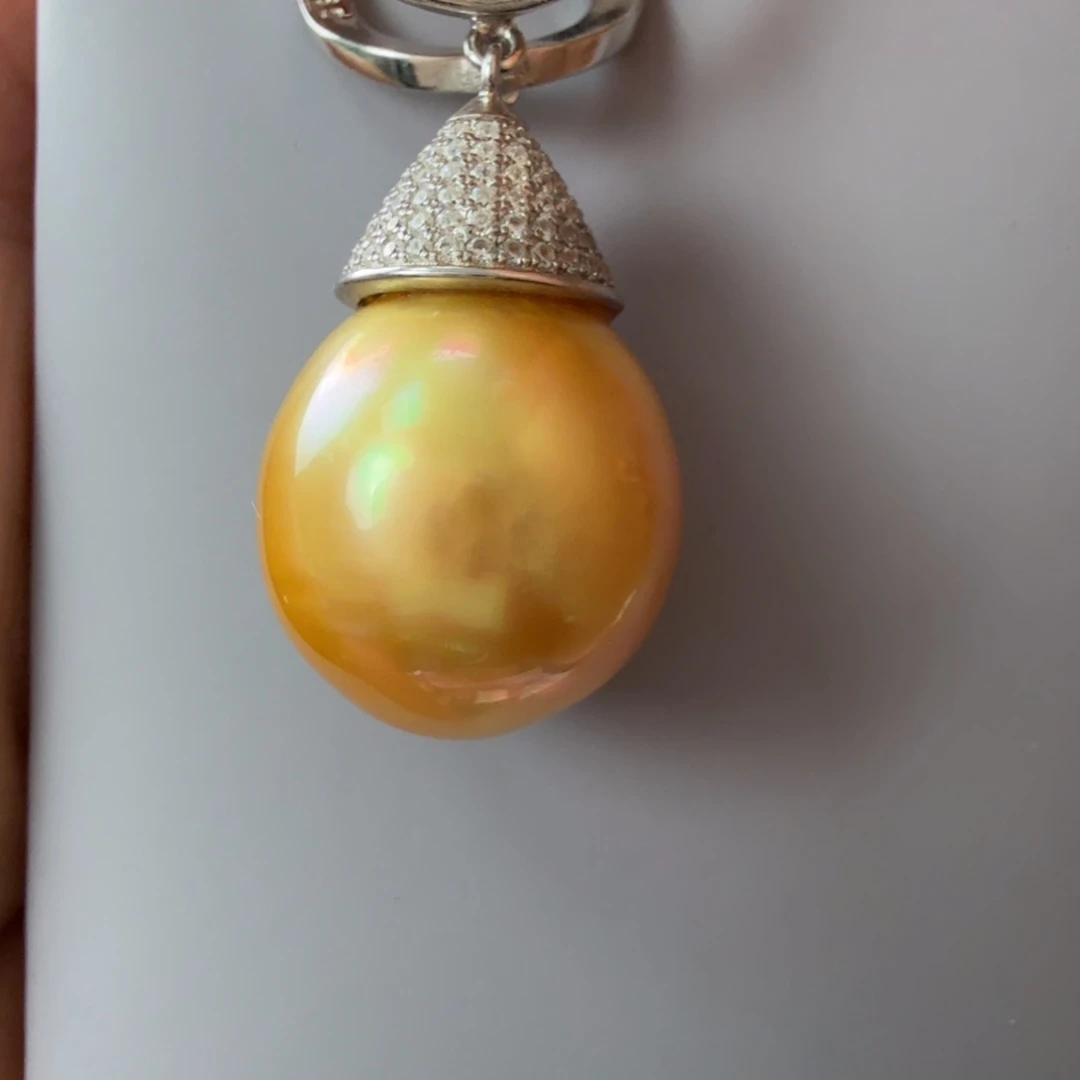 银S925镶嵌颈饰海水珍珠