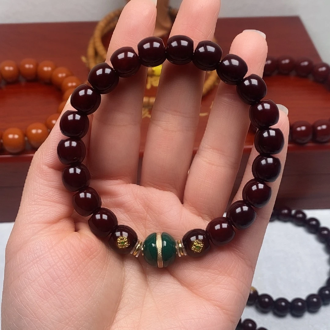 果***子猴头核桃手串直切10