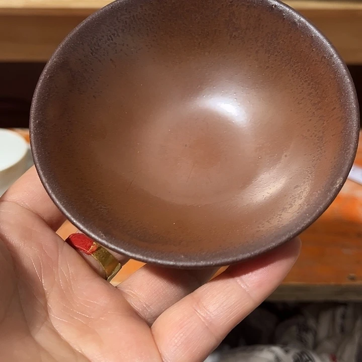 雪***幽茶宠一个柿红釉小盏888