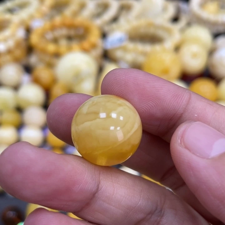 裸石蜜蜡未镶嵌18mm皮色 福利款