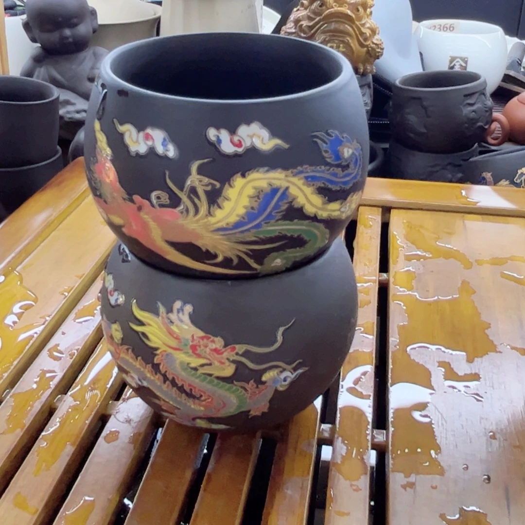 龙凤呈祥对杯一龙一凤